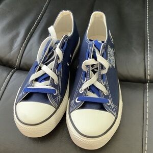 Can be men’s or women’s Blue Canvas Sneakers Tampa Bay Lightening!
